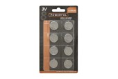 Piles bouton CR2025 carte de 8 pièces