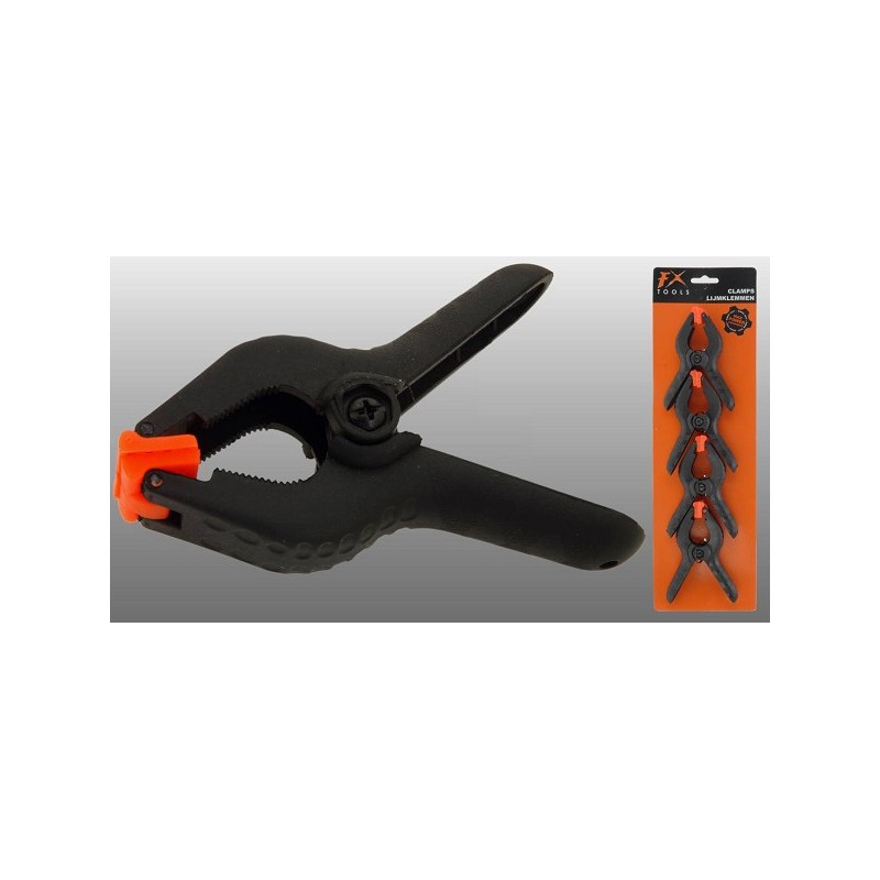 Pinces à colle plastique 10cm lot de 4 pcs.