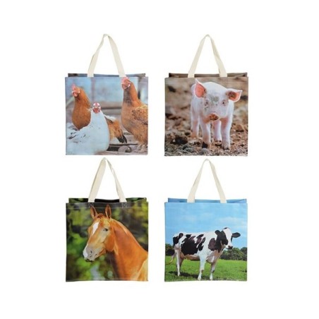 Esschert Design Boodschappentas boerderijdieren