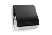 Brabantia Porte-rouleau de papier toilette noir 12,3x1,7x13,2cm