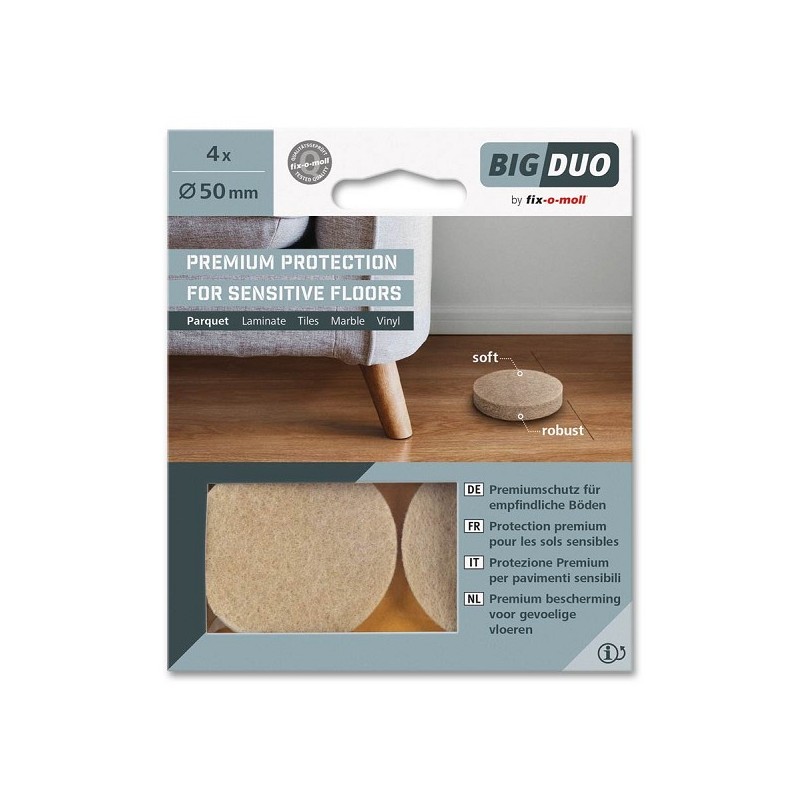 Patin feutre Big Duo 50 mm 4 pcs