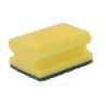 Schuurspons met greep geel / groen ca. 95x70x30 mm set à 2