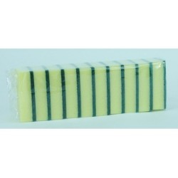 Schuurspons ca. 100x70x28 mm à 10 geel / groen