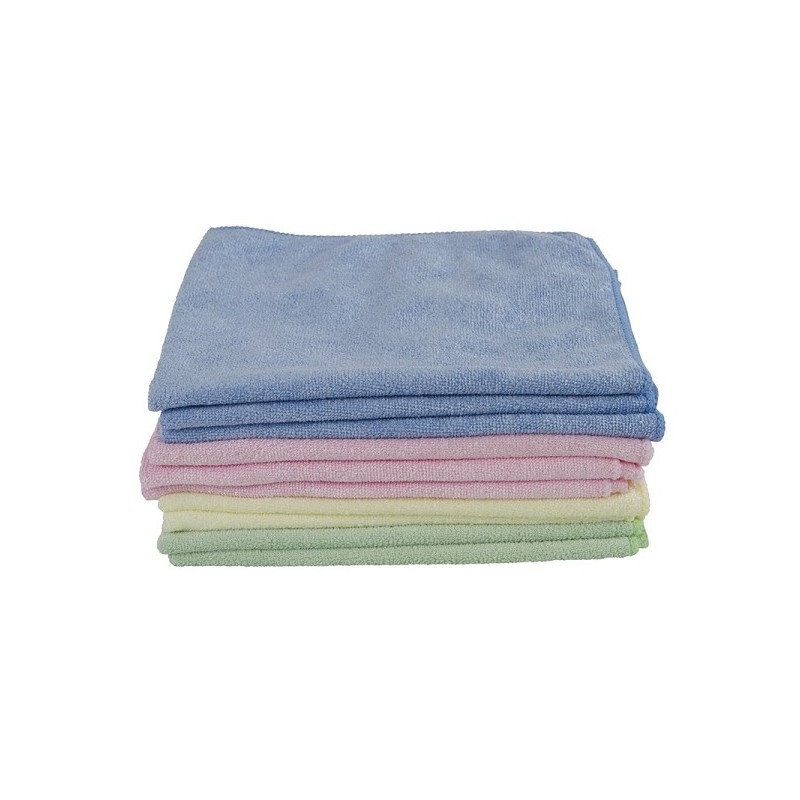 Microvezeldoek gebreid ca. 240-grams set à 10 ca. 40x38 cm assorti kleur