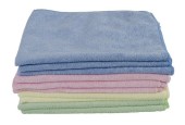 Chiffon microfibre tricoté environ 240 grammes lot de 10 environ 40x38 cm coloris assortis