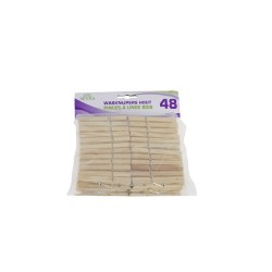 Betra Pinces à linge en bois lot de 48