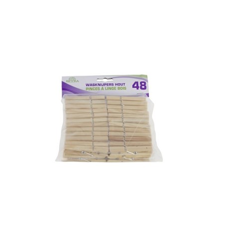 Betra Pinces à linge en bois lot de 48