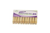 Pinces à linge Jumbo en bois lot de 20