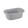 Sunware Basic wasmandl 25 liter zilver 55x38x23cm kunststof