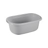 Sunware Basic wasmand 40 liter zilver 65x44x25cm kunststof