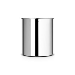 Brabantia prullenbak 7l.brillant steel