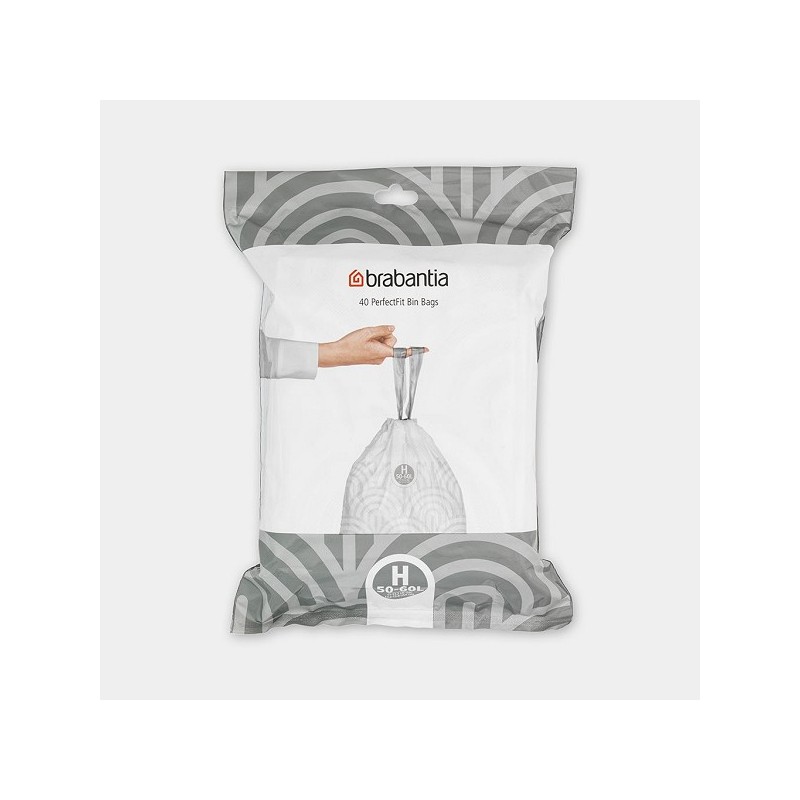 Brabantia perfectFit 50-60 liter vuilniszakken H dispenser pack 40 zakken