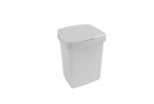Sunware Delta poubelle 10 litres couvercle à valve blanc 25,1x21,7x32,6cm