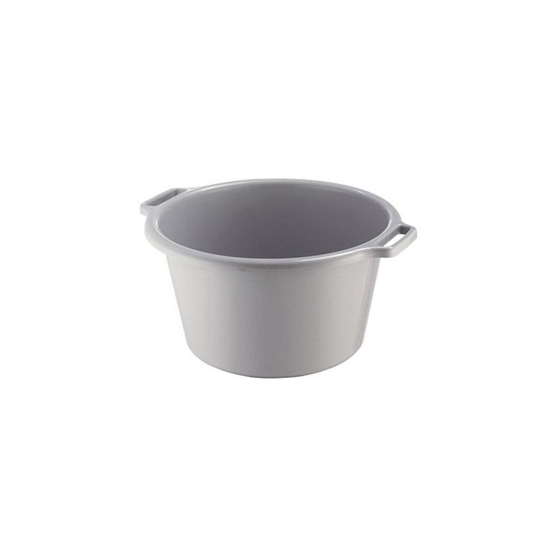Sunware Basic bac 20 litres argent diamètre 42x23cm plastique