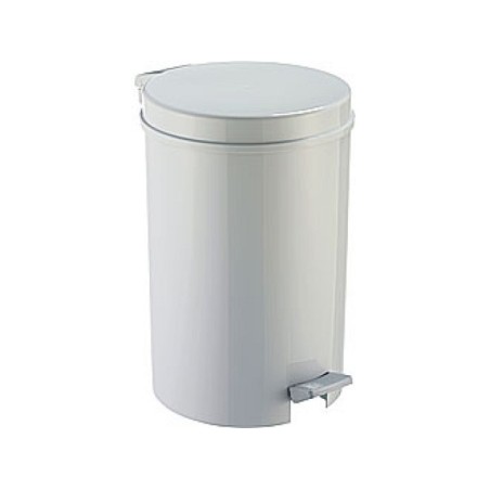 Poubelle à pédale Sunware Zillion 12 litres gris diamètre 26x39cm