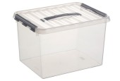 Sunware Q-line opbergbox transparant 22 liter 40x30x26cm