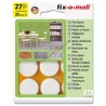 Fix-o-moll vilt wit 25mm 27 stuks