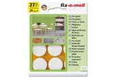 Fix-o-moll vilt wit 25mm 27 stuks