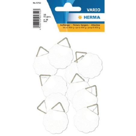 Crochet adhésif pour peinture 30mm sachet de 10 pièces