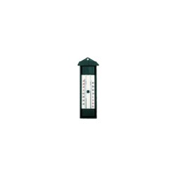 Dr.F thermometer min/max zwart kunststof, zonder kwik