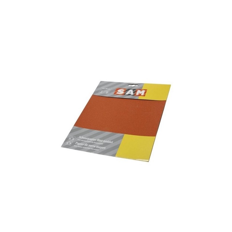 Papier abrasif pour usage sec grain 100 paquet de 5 feuilles