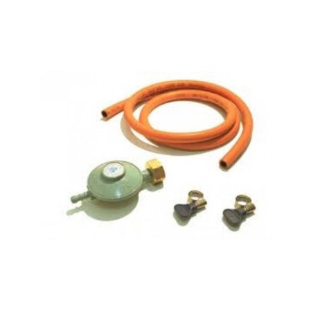 Kit d'installation Tuyau de gaz de 150 cm avec régulateur de pression, bouteille de 5 à 10 kg.