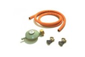 Kit d'installation Tuyau de gaz de 150 cm avec régulateur de pression, bouteille de 5 à 10 kg.