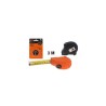 Ruban à mesurer 3 mètres avec bouton de verrouillage. disponible en orange ou noir.