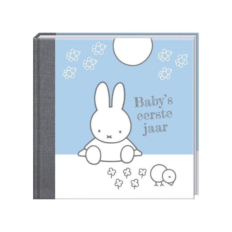 Livre à remplir bleu du premier annuaire de Miffy Baby
