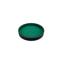 Pokerpiste 26 Cm Zwart Kunstleder Exclusief Kaarten, Dobbelbeker, En