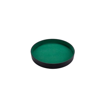 Piste de poker 26 cm en cuir artificiel noir hors cartes, gobelet à dés et dés. Contient uniquement la Poker Rink.