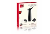 Coffret Vacuvin Wine Saver Concerto comprenant 1 pompe à vide, 1 cuillère à vin et 3 bouchons