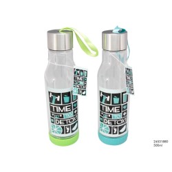 Drinkfles 'detox' groen/blauw