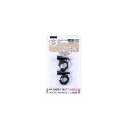 Jeu de Boules magneet met touw. per 2 op blister