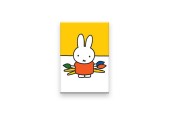 Aimant de réfrigérateur Miffy Artiste en fer blanc 5,4x7,9cm