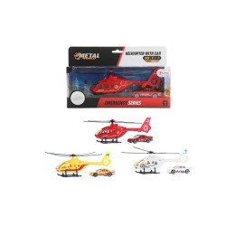 Toi Toys METAL Hélicoptère avec voiture en métal