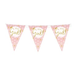Paperdreams Bunting - naissance fille 10 mètres