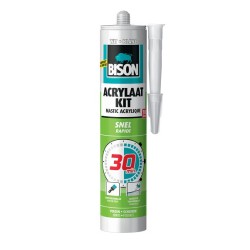 Mastic acrylique Bison 30 minutes 310 ml BLANC