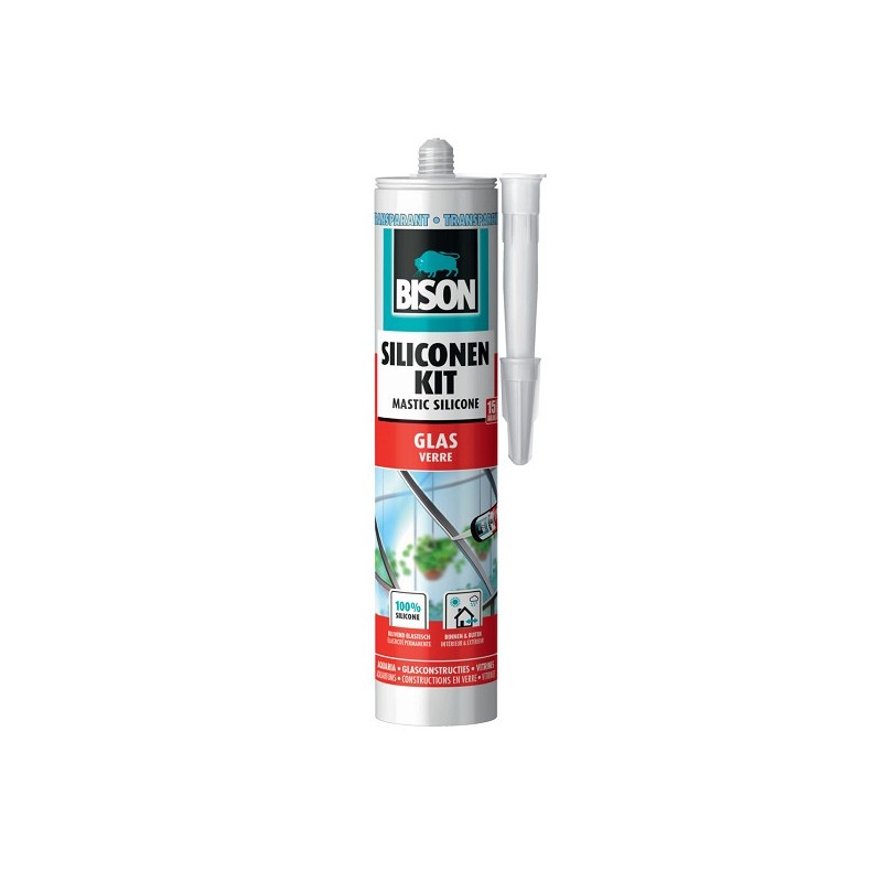Bison siliconenkit glas 310 ml