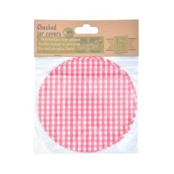 Esschert Design Ruitdoekjes Voor Jampot 6 Stuks