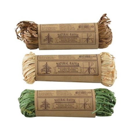 Esschert Design Raffia in 3 verschillende kleuren
