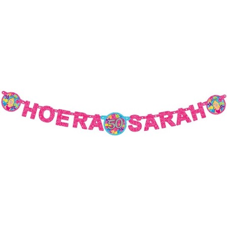 Guirlande de lettres Sarah ''Hourra Sarah''