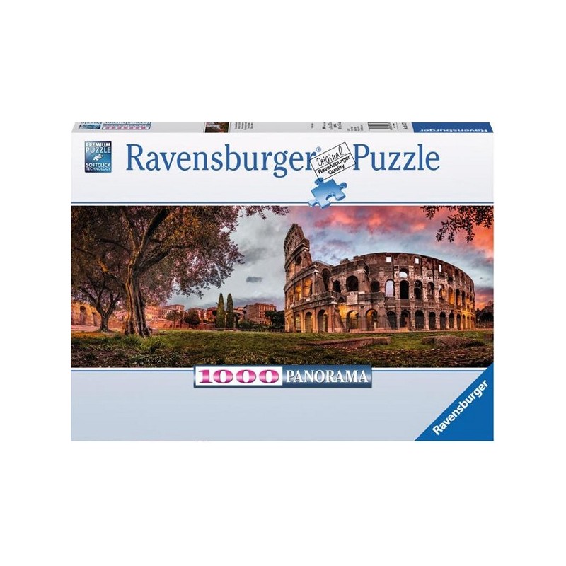 Ravensburger puzzel 1500 stukjes Coloseum in het avondrood, leeftijd: vanaf 14 jaar
Afmeting: ca. 98x38 cm