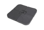 Base de parasol Hartman pour, entre autres, parasol suspendu Hartman Berlin 4 pièces remplissable 105x105x8cm. Rempli, le poids 
