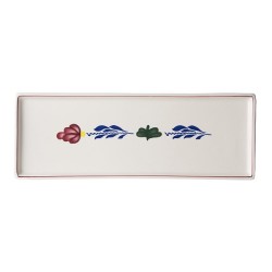 Boerenbont Plat à gâteau 33x12 cm, faïence