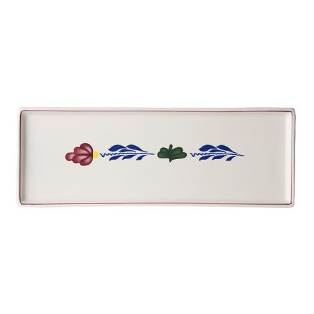 Boerenbont Plat à gâteau 33x12 cm, faïence