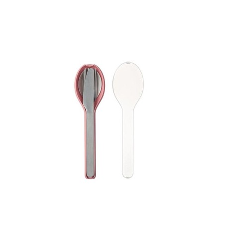 Mepal set de couverts ellipse 3 pièces - acier inoxydable rose nordique