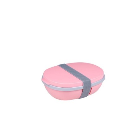 Mepal lunch box ellipse duo - rose nordiqueComprend 1 mini boîte pour vinaigrettes ou pignons de pin225 x 175 x 75mm