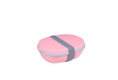 Mepal lunch box ellipse duo - rose nordiqueComprend 1 mini boîte pour vinaigrettes ou pignons de pin225 x 175 x 75mm