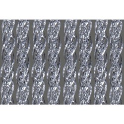 Rideau de porte Orchidea 90x220 cm transparent en PVC souple